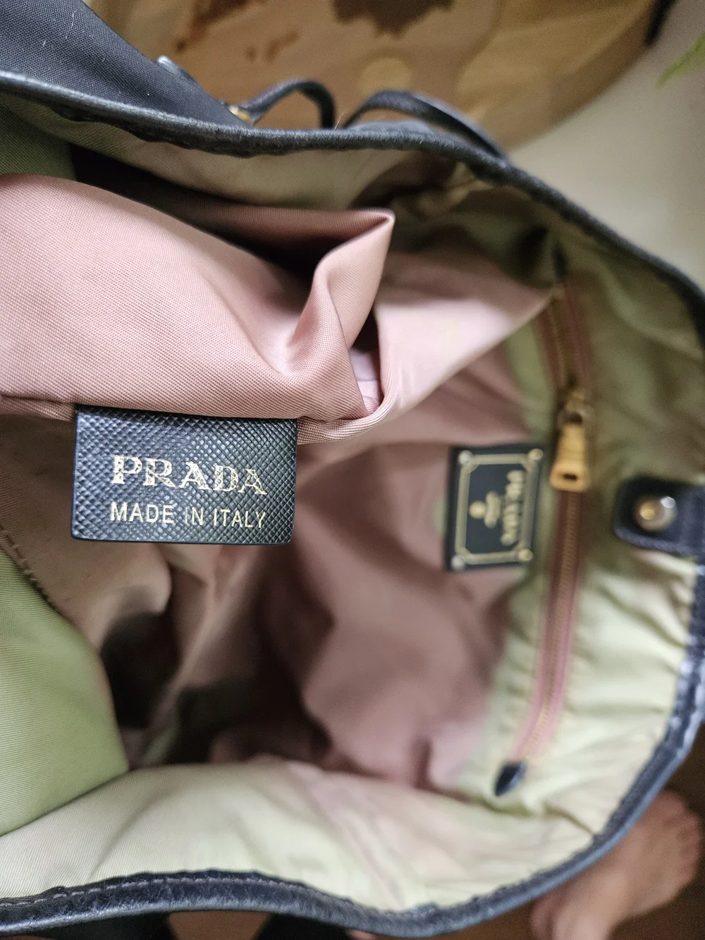 PRADA Classic Black Nylon Tote Bag